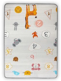 Rolovacia podložka pre deti Kinder 120x178 cm - čísla a sloník