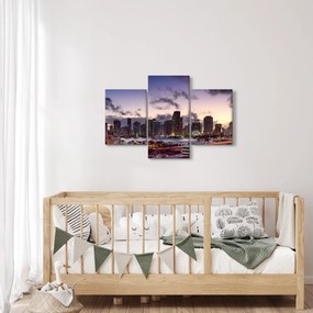Obraz metropoly s mrakodrapmi (90x60 cm)