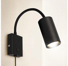 Brilagi - Flexibilná nástenná lampa SELE 1xGU10/30W/230V čierna BG1376