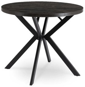 PROXIMA.store - Okrúhly rozkladací stôl LUGO FARBA: biela, FARBA NÔH: zlatá