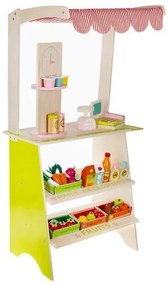 Drevený stánok s doplnkami