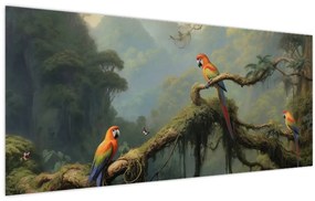 Obraz - Tropický les (120x50 cm)