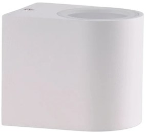 Vonkajšie nástenné svietidlo BOSTON 1xGU10/10W/230V IP44 biela