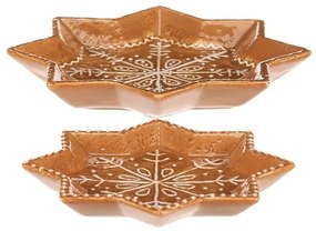 Súprava dekoračná perníková tácka, 2 ks, keramika