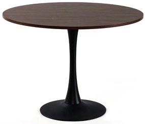 Noela Okrúhly jedálenský stôl v dekore hnedého dreva ORBIS 100