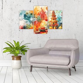 Obraz - Akvarelové ilustrácie (90x60 cm)