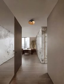 LED čierno-zlaté dizajnové stropné svietidlo Opsi 30