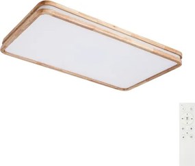 BRILAGI - LED stmievateľné svietidlo MOLINA SQUARE LED/128W/230V dub 90x60 cm + diaľkové ovládanie