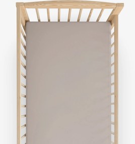 Goldea bavlnená plachta do detskej postieľky - sivohnedá 60 x 120 cm