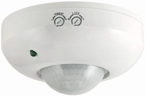 ECOLIGHT Infračervené stropné čidlo pohybu 300W 360 ° biele