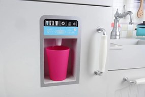 Drevená detská kuchynka s LED osvetlením, doplnkami a zvukovými efektmi