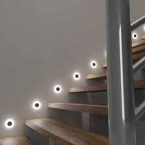 Schodiskové LED svietidlo Oti, 1x LED 0,6w, 4000k, s
