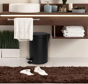 Odpadkový kôš do kúpeľne BALI 3l - softclose - čierny