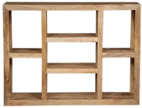 furniture-nabytek.cz - Rustikálna polica 130x90x35 z dreva mango