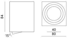 Bodové svietidlo OH37 35W/230V 8,4 cm čierna