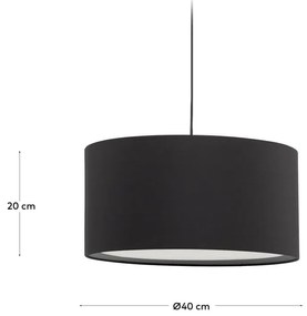 Čierne tienidlo ø 40 cm Santana – Kave Home