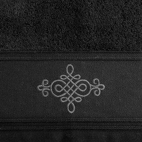 BAVLNENÝ UTERÁK KLAS2 50X90 CM ČIERNA