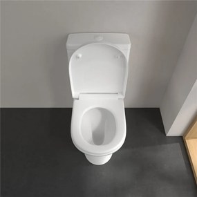 VILLEROY &amp; BOCH O.novo WC misa kombi s hlbokým splachovaním, zadný odpad, 360 x 640 mm, biela alpská, 56581001