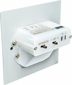 LED schodiskové svietidlo s pohybovým senzorom LED/1,5W/230V 3000/4000/6000K čierne