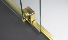 Deante Sprchová zastena Walk-in Prizma, posuvná - KTJ R32R 120 cm, zlatá kartáčovaná - bez vaničky