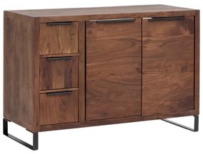 furniture-nabytek.cz - Masívna umývadlová skrinka Sydney z akácie, lakovaná, hnedá – 105×45×74 cm
