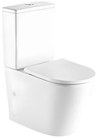 WC Kombi Hass Rimless s doskou voľne padajúca vírivé preplachovanie