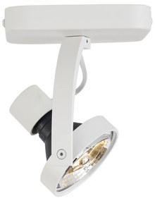 Dizajnový stropný reflektor biely GU10 70 mm otočný a naklápací - Vo