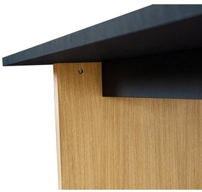 Jedálenský stôl s doskou v dubovom dekore 90x160 cm Stripe - Woodman