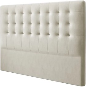 Béžové čelo postele so zamatovým poťahom Windsor &amp; Co Sofas Athena, 200 × 120 cm