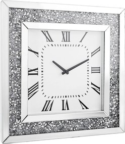 XXXLutz NÁSTENNÉ HODINY strieborná, biela 50/50/5 cm Xora - Hodiny - 001047009201