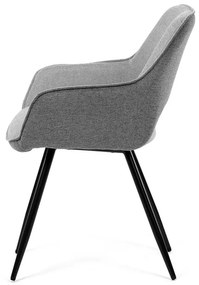 Autronic BONTEC Jedálenská stolička, sivá, látka, CT-S8108 SIL2 Farba: Šedá
