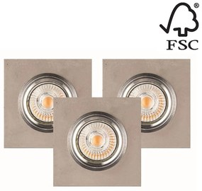 Spot-Light Spot-Light 2515336 - SADA 3x LED Podhľadové svietidlo VITAR 1xGU10/5W/230V betón SP0747