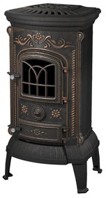 Krbové kachle VERDO, liatinové, 7 kW, vykurovacia schopnosť: 190 m³, liatinové