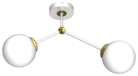 Prisadený luster JOY 2xE14/40W/230V biela/zlatá