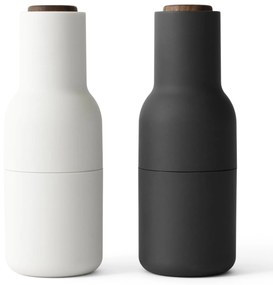 Audo Copenhagen Mlynček na soľ a korenie Bottle Ash/Carbon Walnut – set 2 ks