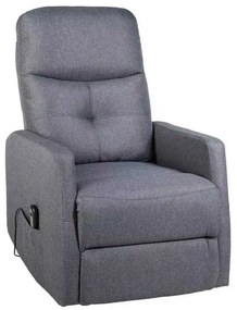 LuxuryForm DESIGN Elektricky polohovateľné televízne kreslo SEMIR - šedé