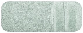 Osuška GLORY v jemnej zelenej farbe, s velúrovým okrajom a lesklou niťou Šírka: 70 cm | Dĺžka: 140 cm
