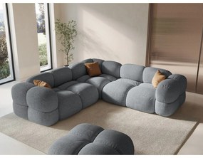 Sivá rohová pohovka Loretto – Cosmopolitan Design