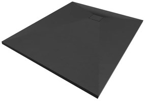 Erga Oldaf, SMC obdĺžniková sprchová vanička 120 x 80 cm, čierna matná, ERG-GMA-OL-80120BK