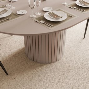 ROZKLADACÍ OKRÚHLY JEDÁLENSKÝ STÔL LANDRY KAŠMÍR 120 - 160 cm