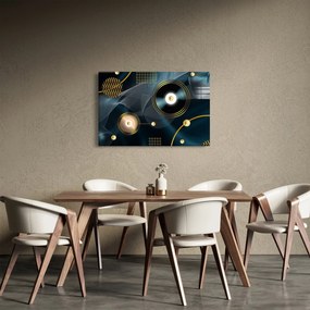 Obraz - Zlaté kruhy (90x60 cm)