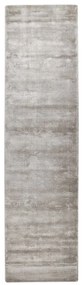 Viskózový koberec 80 x 300 cm svetlosivý GESI II Beliani