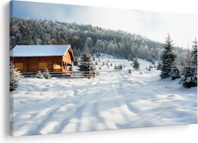 Obraz - Horská chata (90x60 cm)