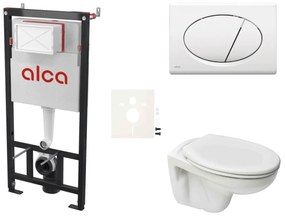 Cenovo zvýhodnený závesný WC set Alca do ľahkých stien / predstenová montáž + WC S-Line S-line Pre SIKOASP1