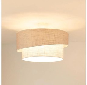Brilagi - Prisadený luster DOVER SHINE 1xE27/15W/230V pr. 50 cm šedá/krémová
