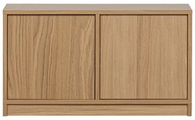 Modulárna knižnica v dekore duba v prírodnej farbe 227x243 cm Modulair – vtwonen