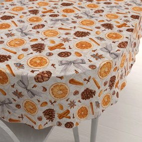 Biante Dekoračný oválny obrus Leona LN-171 Vôňa jesene 60x100 cm