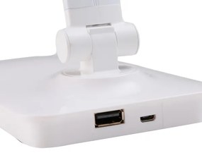 ONLI - LED Stmievateľná stolná lampa S USB portom DESKI LED/7W/230V 4000K biela