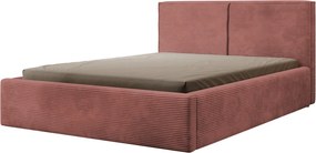 Posteľ Inez 180x200 cm, terracota štruktúrovaná látka