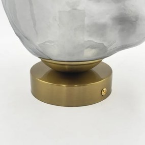Stropné svietidlo CRISTAL 1xE14/15W/230V mosadz/dymovo-čierna